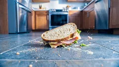 La regola dei 5 secondi: mito o realtà? Quanti batteri finiscono realmente sul tuo panino in una frazione di secondo?